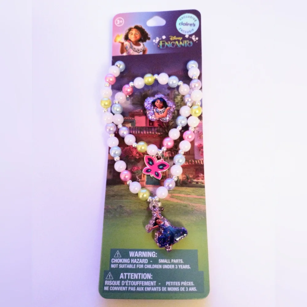 Claire's Disney Encanto Mirabel Accessories Hair Jewelry Make Up Combo Set